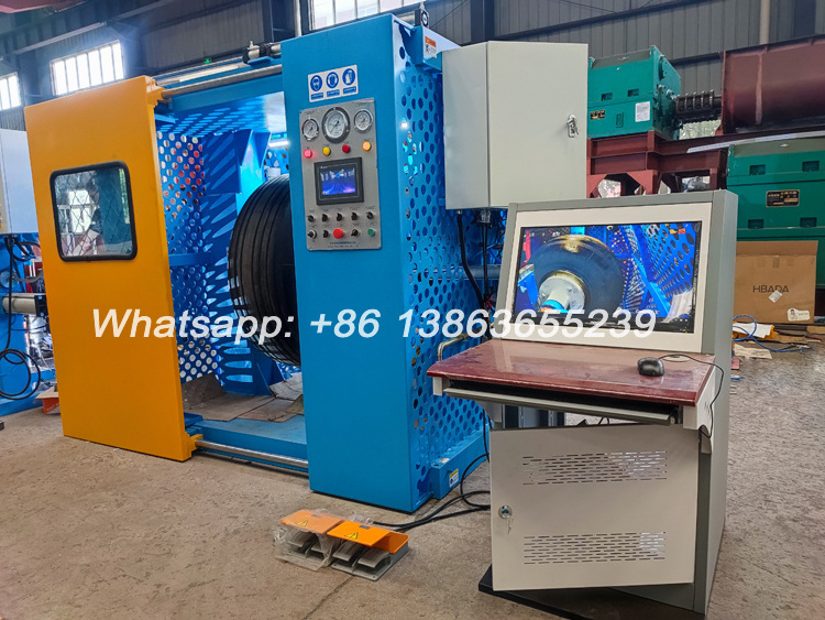 Tire air pressure inspection machine tyre pressure test machine automatic tire inflation pressure inspector with three cameras