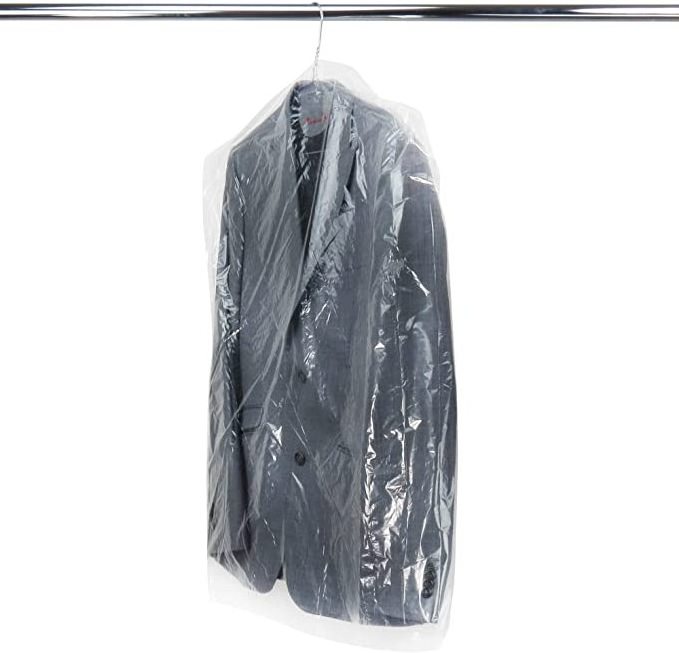 Garment Rack Cover Suit Bags Organizer Hanging Clothes Cover for Suit Coats Jackets Dress Storage