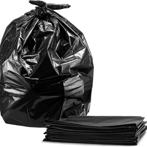 Heavy Duty Large Black Waterproof Outdoor Construction Dustbin Plastic Garbage Bag