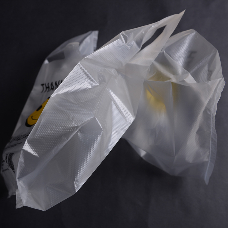 Environmentally friendly Heavy duty LDPE HDPE thank you vest carrier plastic bags / T-shirt plastic bag for supermarket