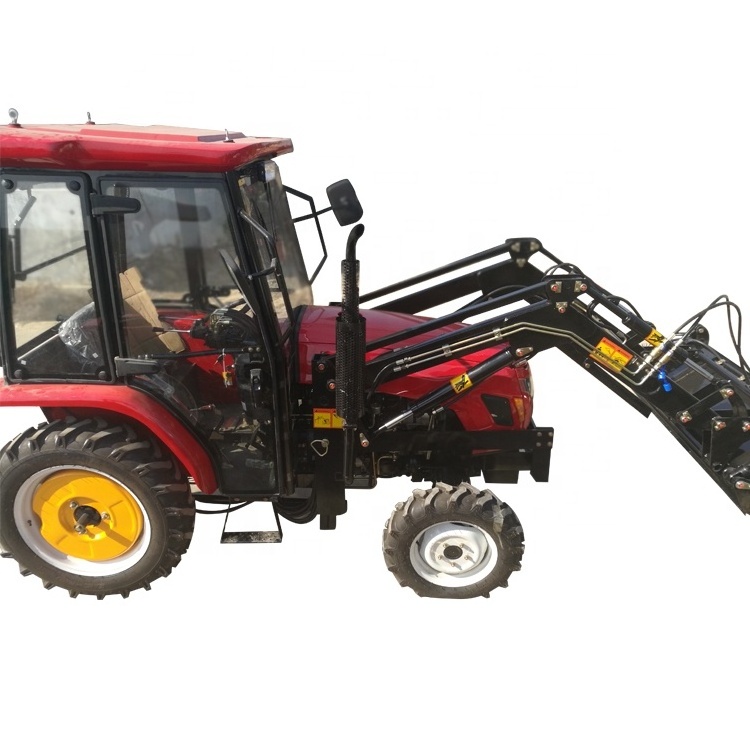 CE certificated factory price 4x4 compact tractor with loader and backhoe