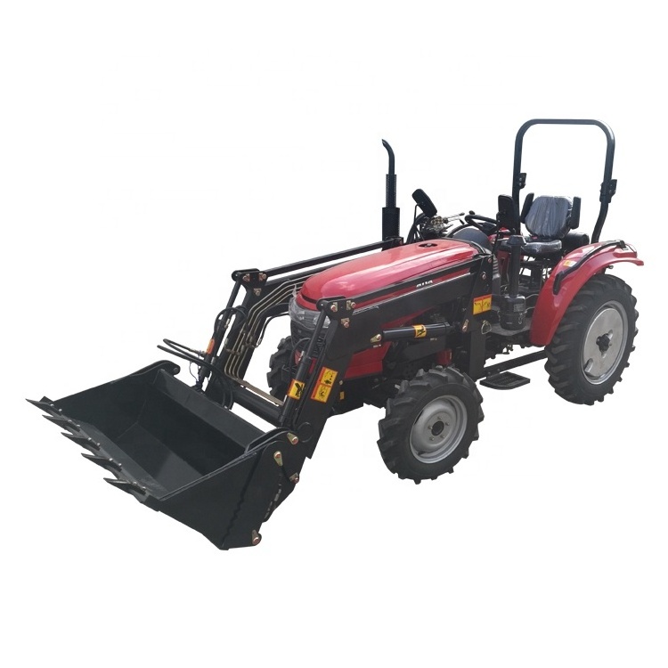 CE certificated factory price 4x4 compact tractor with loader and backhoe