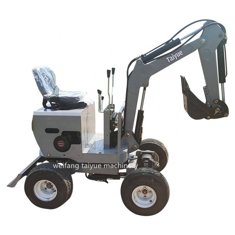 360 degree EPA CE approved 9hp engine small towable backhoe,towable backhoe 15hp