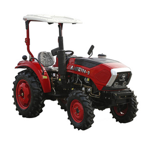 China Strong Design 60HP 4WD Mini Compact Farm Tractor with Loader Backhoe