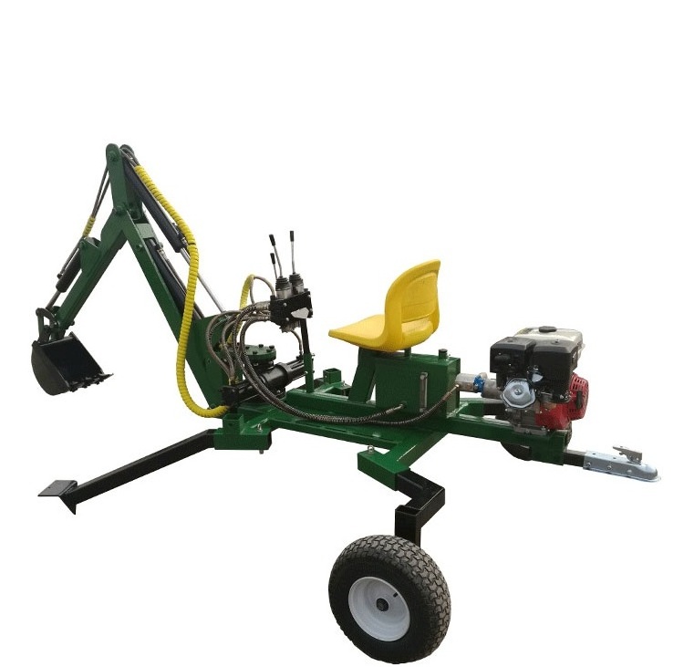 360 degree rotation ATV Towable Gasoline Engine Jansen Backhoe, Backhoe Mini Excavator