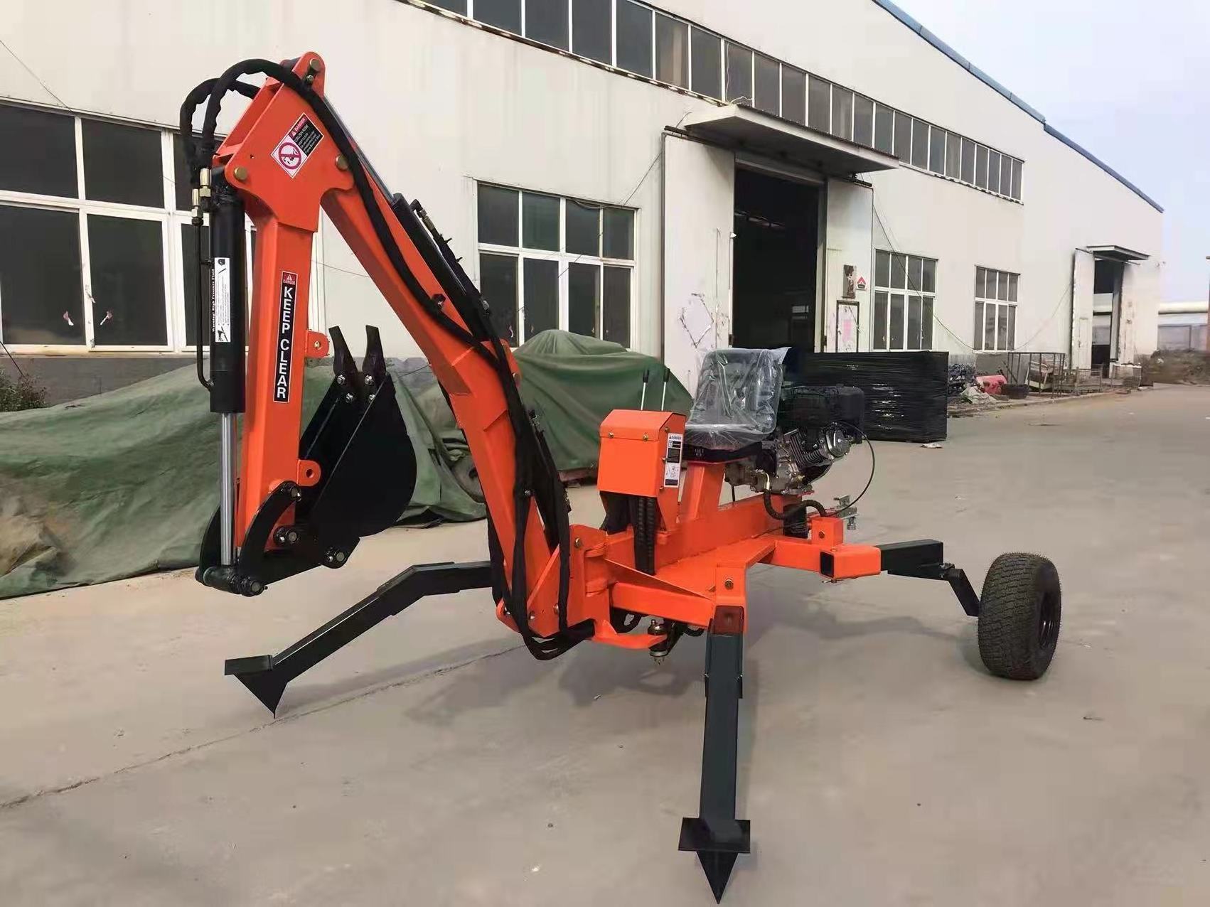 360 degree rotation ATV Towable Gasoline Engine Jansen Backhoe, Backhoe Mini Excavator