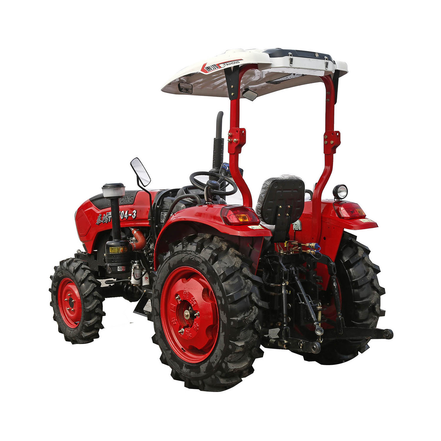 China Strong Design 60HP 4WD Mini Compact Farm Tractor with Loader Backhoe