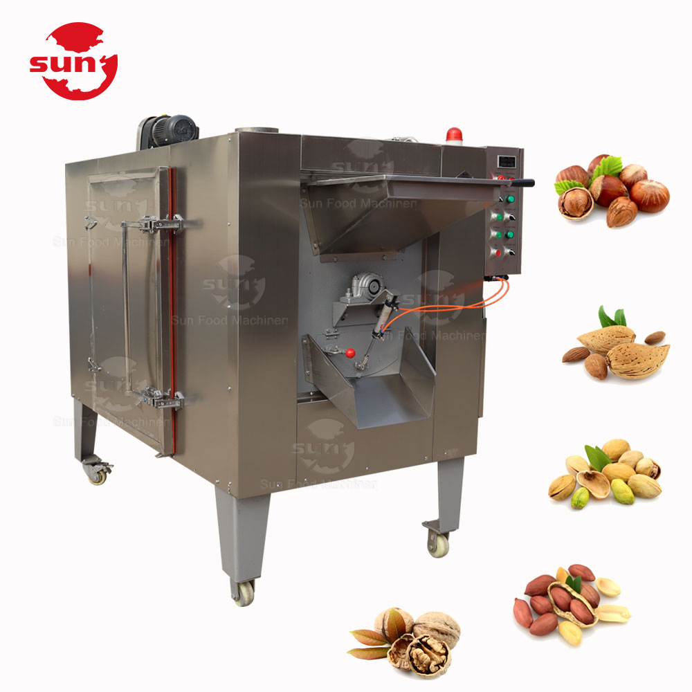 Cashew nut sesame soybean corn groundnut roaster peanut almond roasting machine mini nut roasting machine south africa