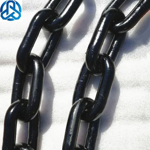 18 x 64mm 20x80mm Round Link Mining G80 DIN22252 Black Heavy Duty Chain