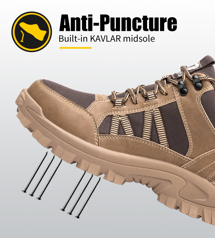 Stock wholesale 2020 China fashion breathable steel toe work safety shoes Rubber Soft Sole  Safety Shoes men