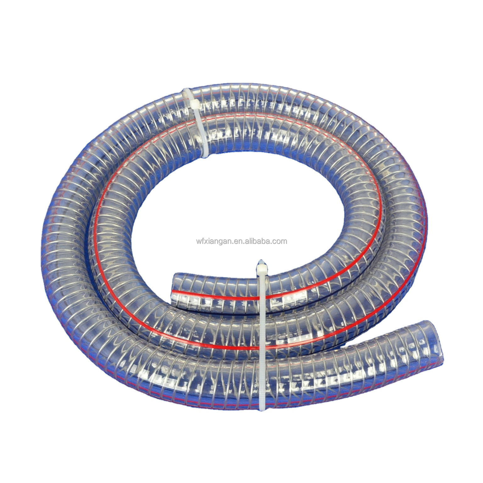 Pvc Spiral Steel Wire Reinforced Flexible Hose Stainless Steel Wire Braided Hose Air Duct Hose