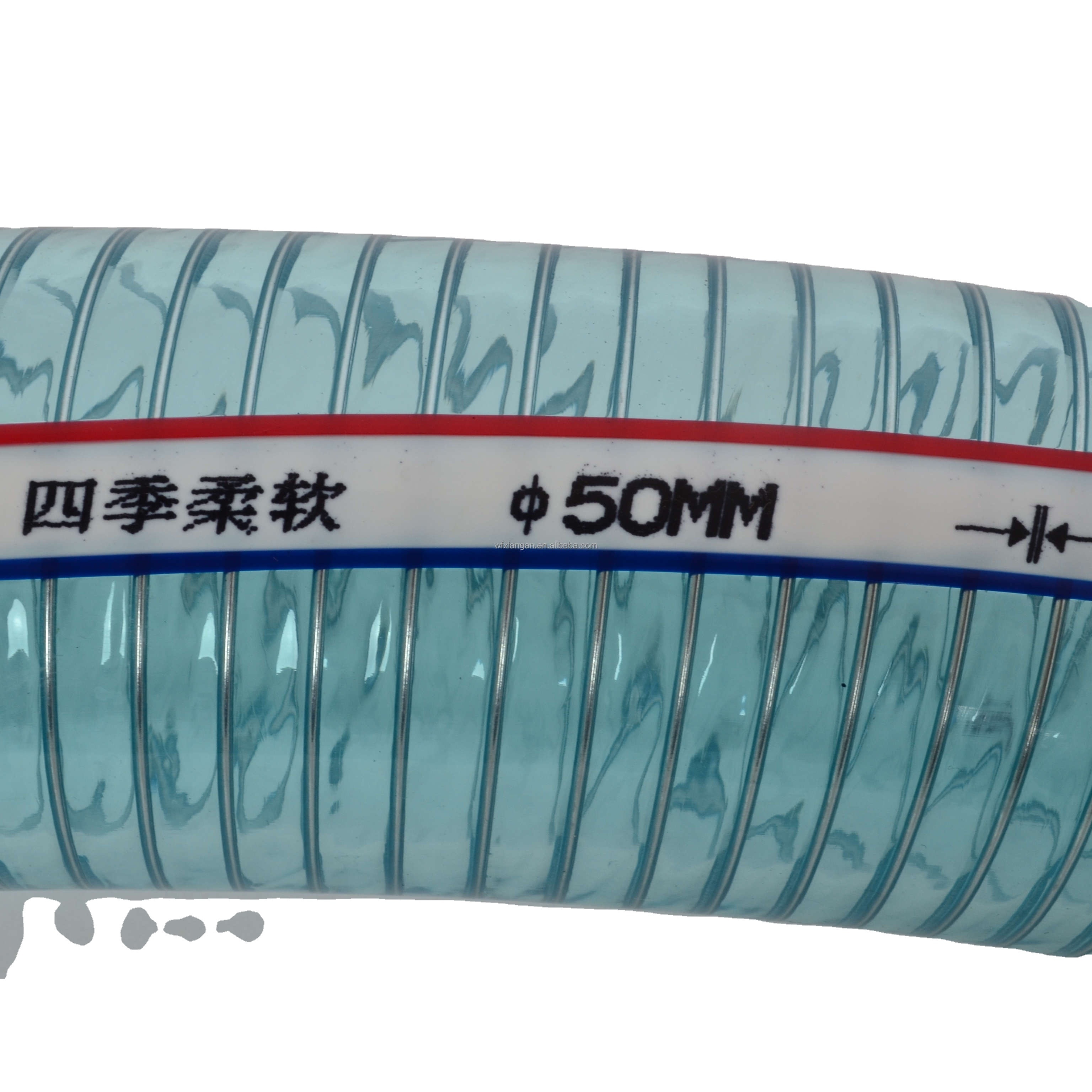 Pvc Spiral Steel Wire Reinforced Flexible Hose Stainless Steel Wire Braided Hose Air Duct Hose