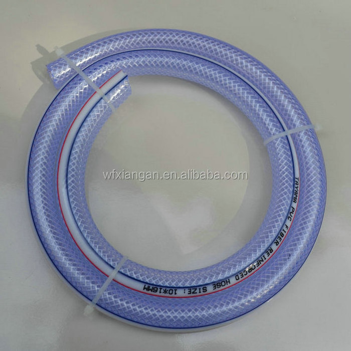 Flexible fiber spiral transparent steel wire hose 2 inch customized size clear reinforced flexible pvc duct hose