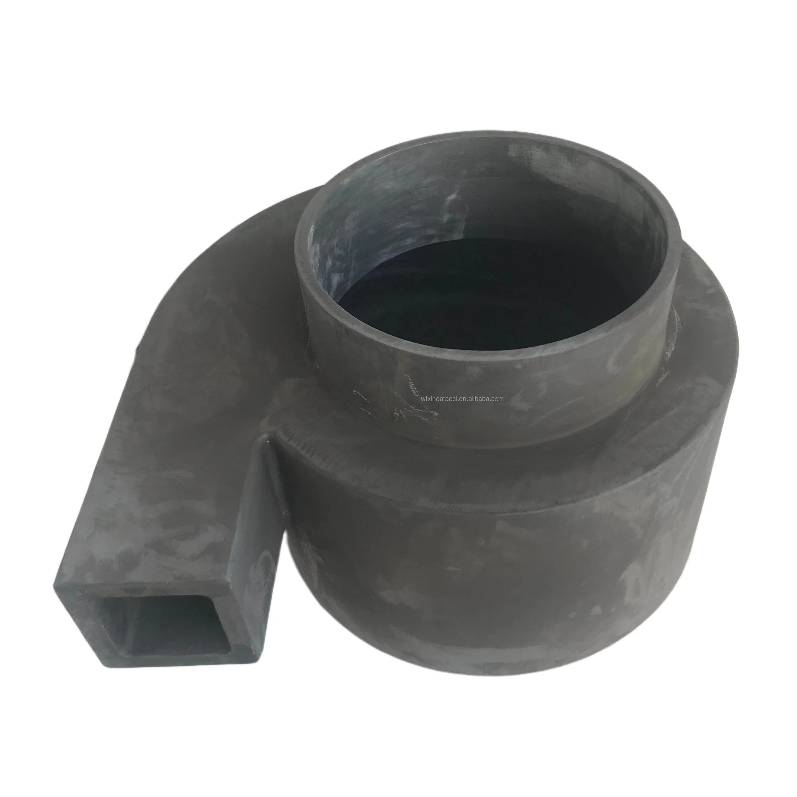 SISIC SIC Silicon Carbide Cyclone Cone Liner Pipe-Shaped Refractory Cyclone Sleeve Cone Lining/Cyclone Lining/Cone Moulding