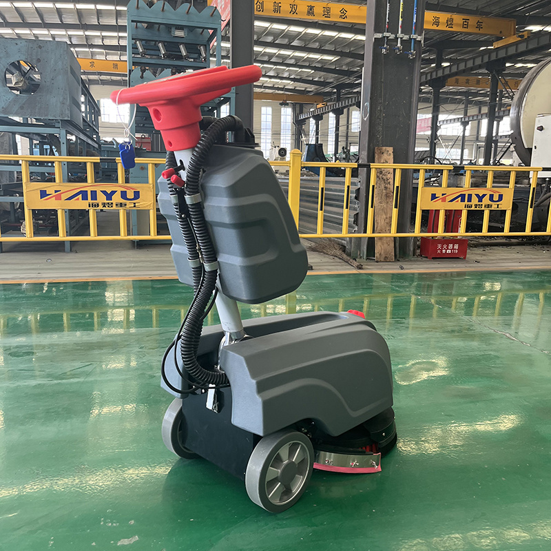 Hot Sale mini floor scrubber hand held floor scrubber machine walk-behind floor scrubber dryer