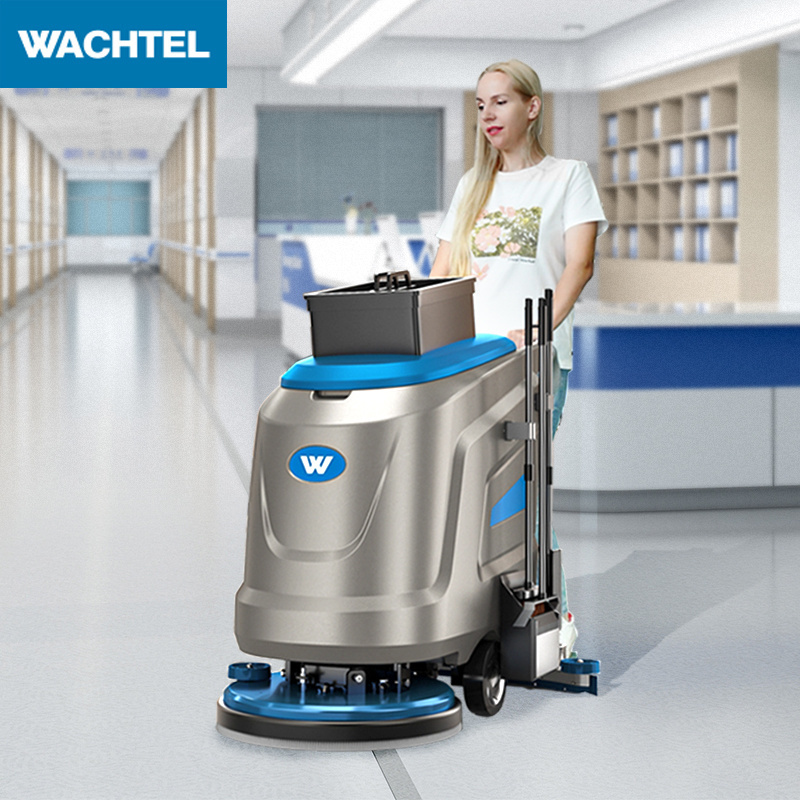 Automatic Battery Powered Small Floor Scrubber For Marble warehouse