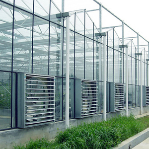 Hot sale high quality breathable ecofriendly double walled vacuum insulated aluminum used glass greenhouse