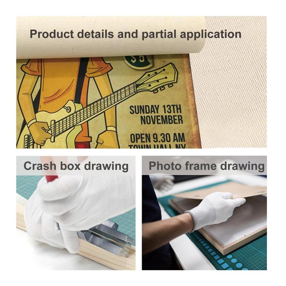 100% cotton canvas printing Inkjet waterproof canvas roll