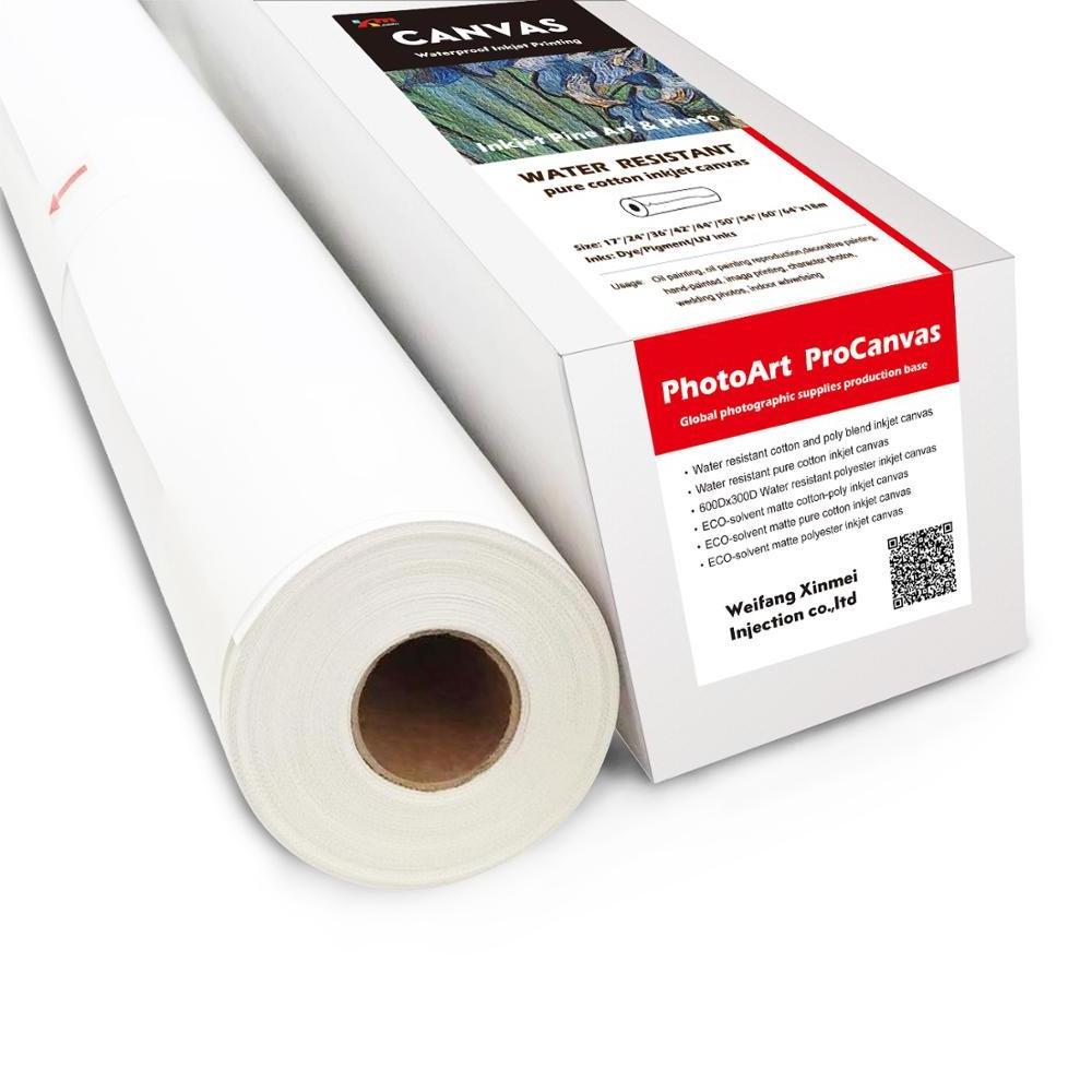 100% cotton canvas printing Inkjet waterproof canvas roll