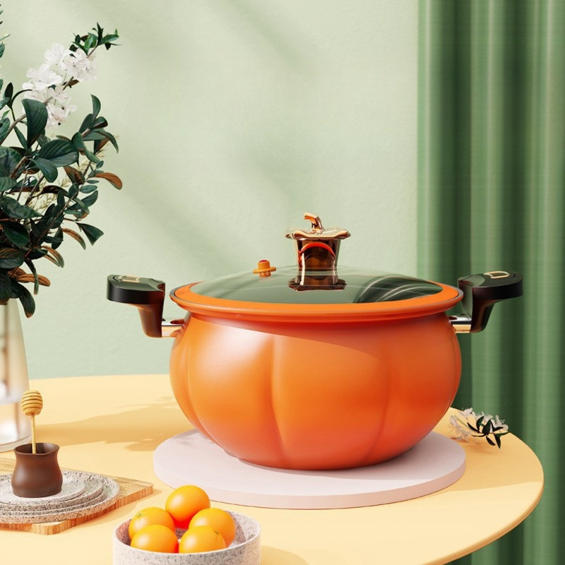 New Style Large Capacity Soup Pot Medical Stone Coating Non-stick Pot Pumpkin Soup Pot Micro Pressure Cooker