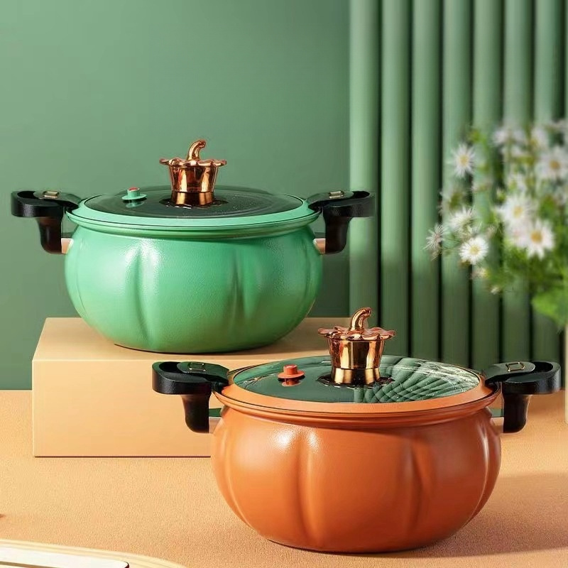 New Style Large Capacity Soup Pot Medical Stone Coating Non-stick Pot Pumpkin Soup Pot Micro Pressure Cooker