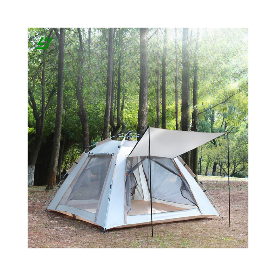 YIHEYI Outdoor Windproof Family Camping Tent Portable Tent for Camping Hiking awning Sunshade