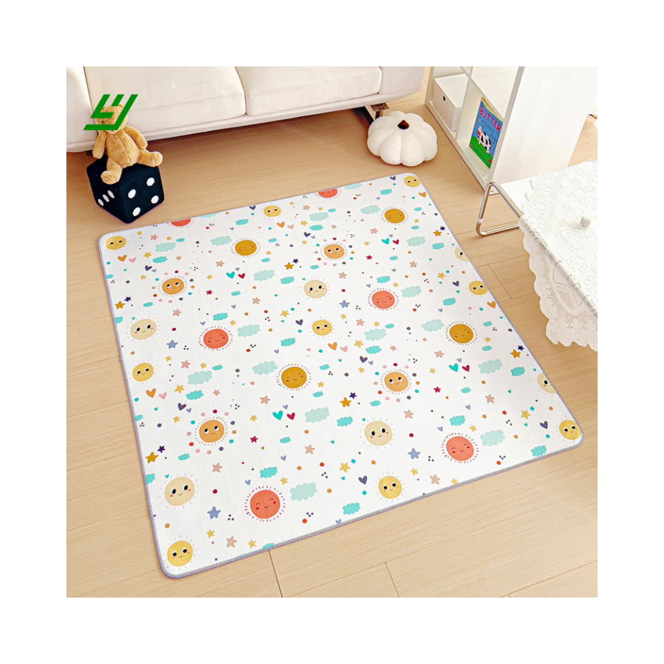 Reusable Fabric Baby Splat Mat for Under High Chair Washable Anti Slip Splash Mat Waterproof Baby Floor Mat for Table Seat