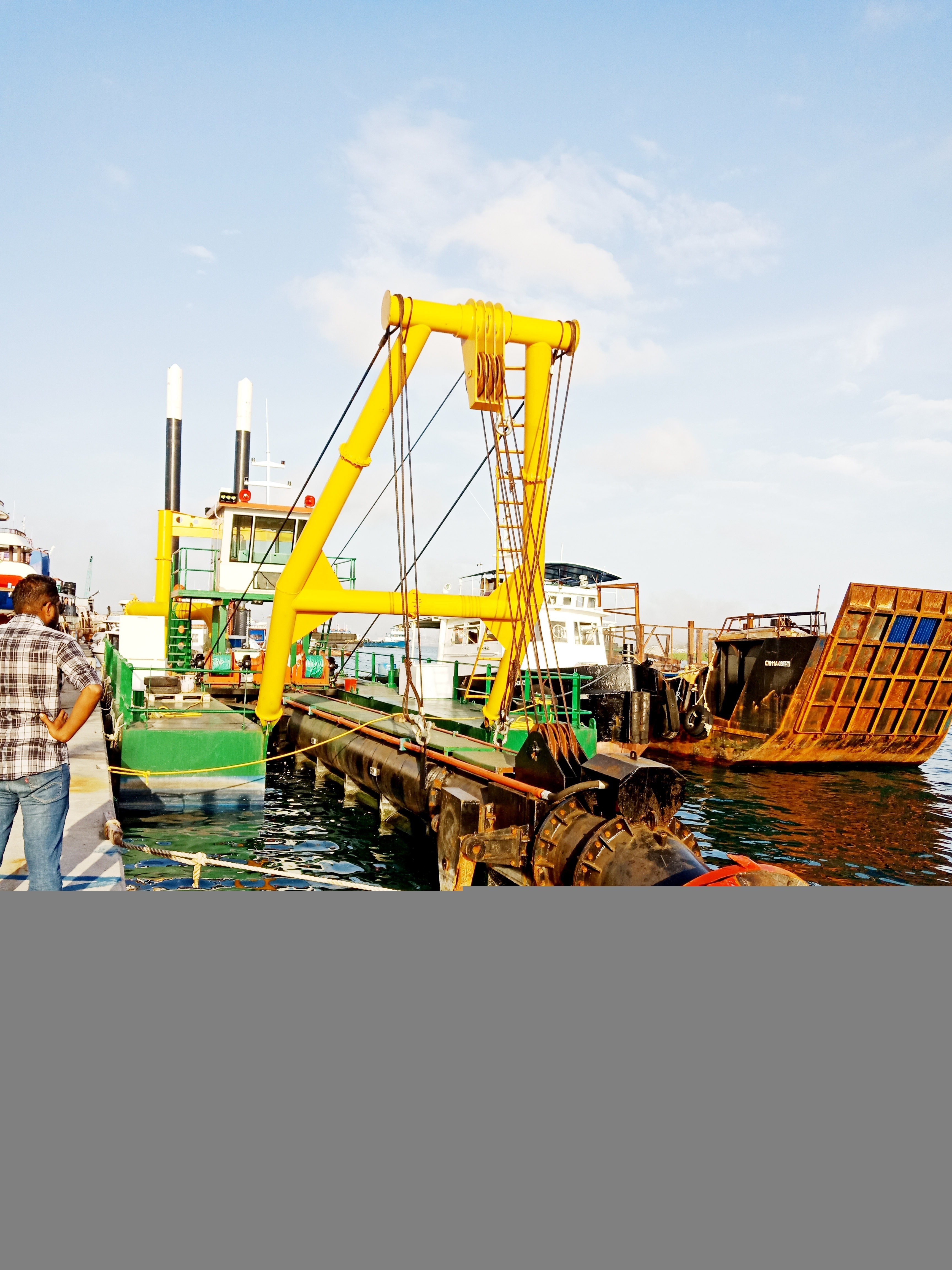 YLCSD500 cutter suction dredger for river way cleaning