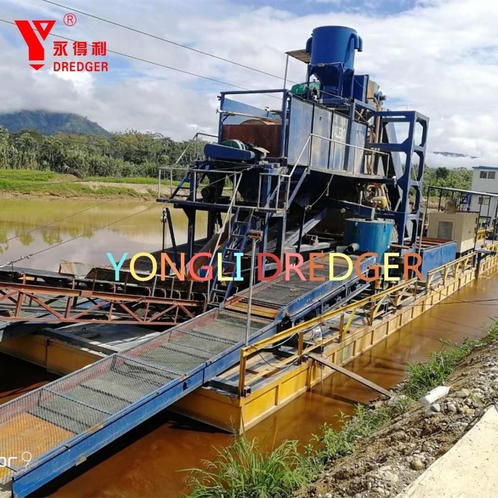 Bucket chain Dredger, mini Gold Dredge/Small Scale Gold Mining Equipment