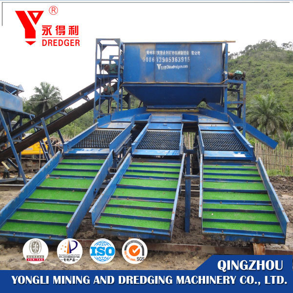 Hot sales pulsating sluice box gold machine tool export to africa magnetite prices