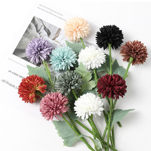 Silk Dandelion Flower Ball Bouquet Artificial Flowers for Home Garden Wedding Decoration DIY Craft Wreath Christmas