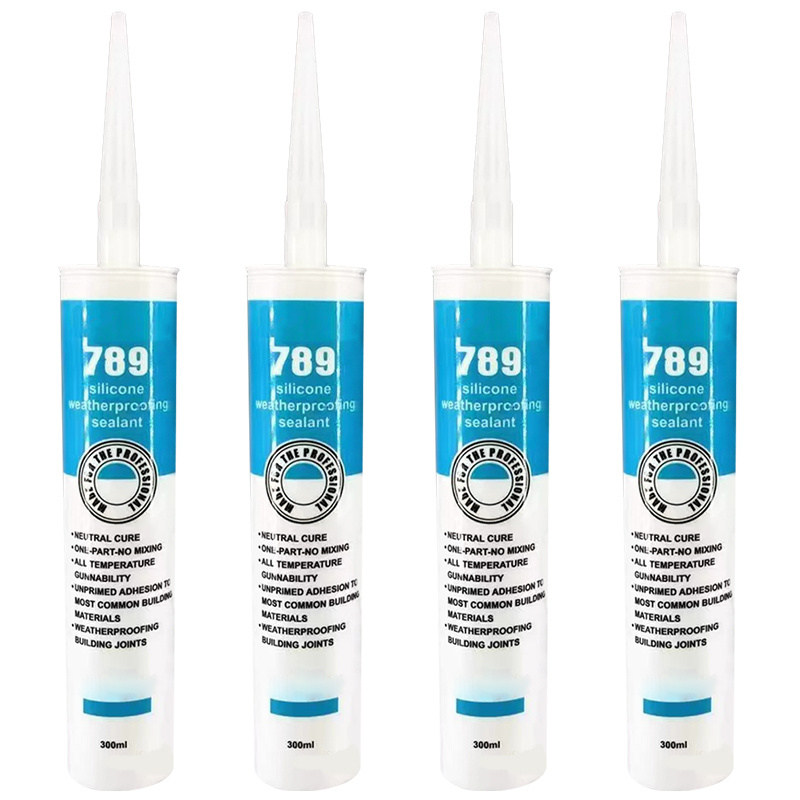 Adhesive Silicone Acidic Glass Glue Waterproofing Weather Resistant Sealant For Outdoor Doors And Windows