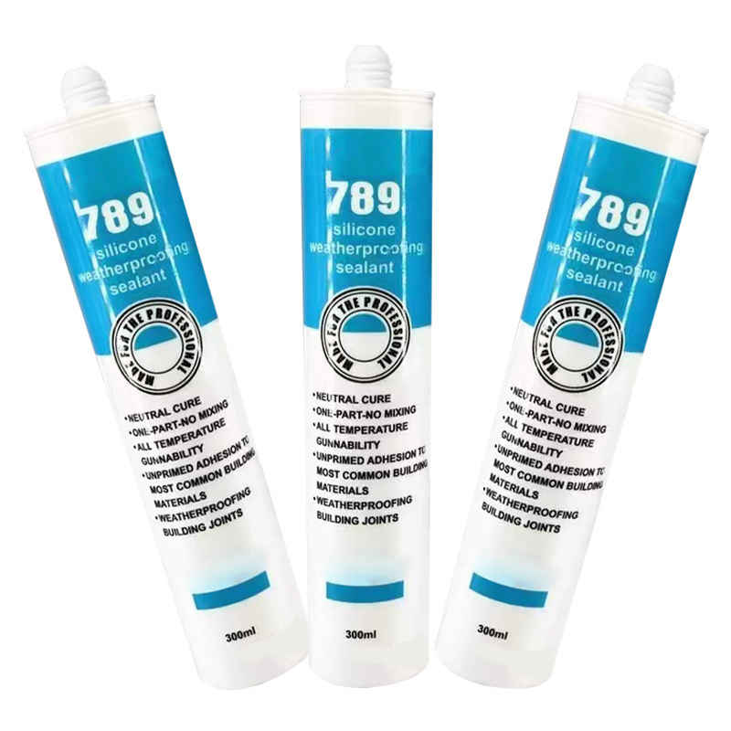 Adhesive Silicone Acidic Glass Glue Waterproofing Weather Resistant Sealant For Outdoor Doors And Windows