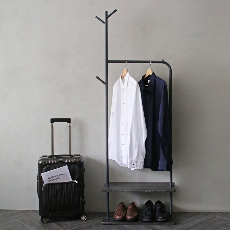 home simple metal wire sturdy and durable clothes rack with floor shelf coat hanger standing clothes stand rack