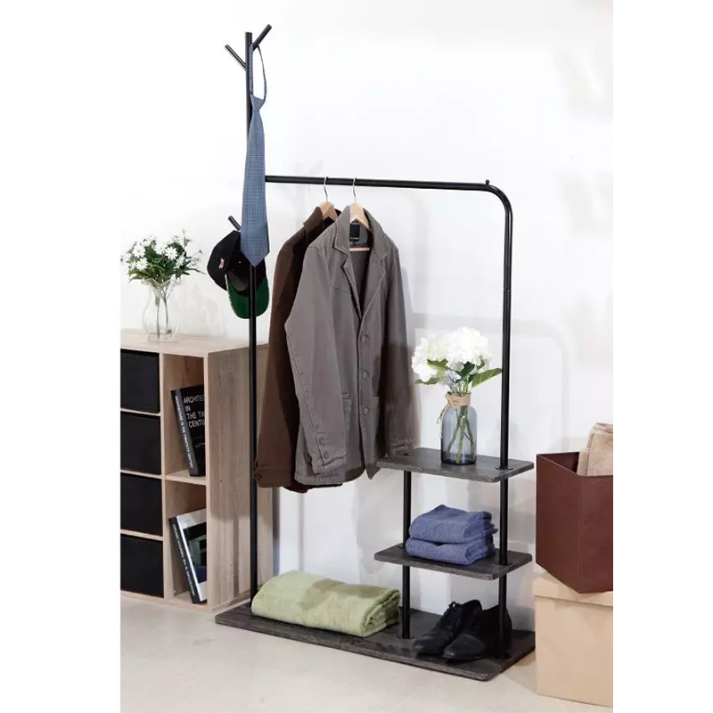 clothes hanger stand factory iron clothes tree stand With Shoe coat rack standing hanger for Living Room