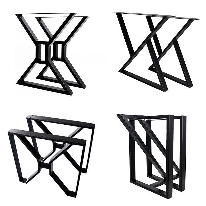 WANFENG Hardware Metal Furniture Leg Wrought Iron Stainless Steel Legs for Tables Cast Iron Coffee Table Base