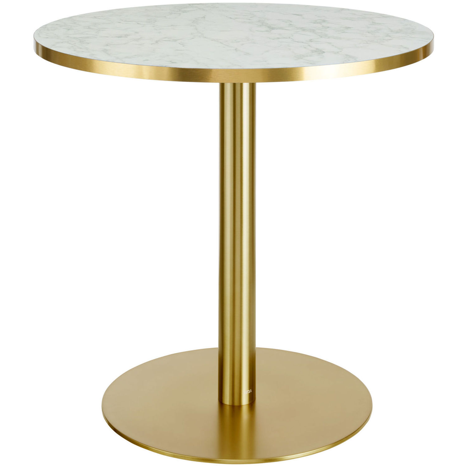 Nordic light luxury gold metal coffee table modern simple sofa side table marble base small round table