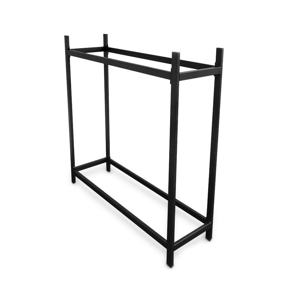 Metal Firewood Rack Heavy Duty Metal Fireplace Wood Storage Holder  Log Rack Cover