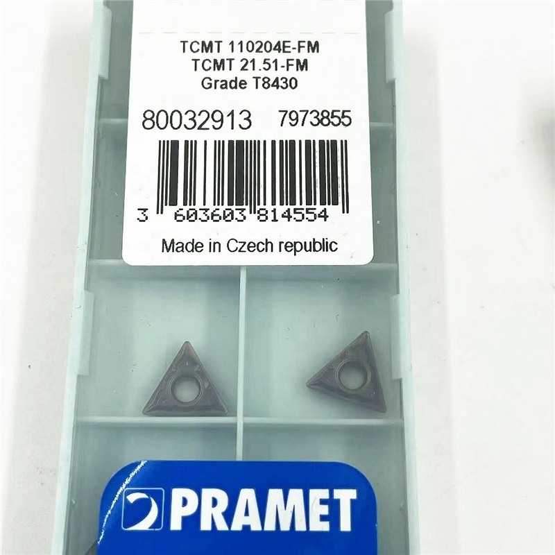 Pramet high quality turning insert CNC lathe cutting tools TCMT110204E-FM