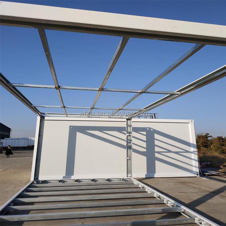 Metal frame custom house frame portable container frame 20 feet 40 feet wall free flat packaging container house