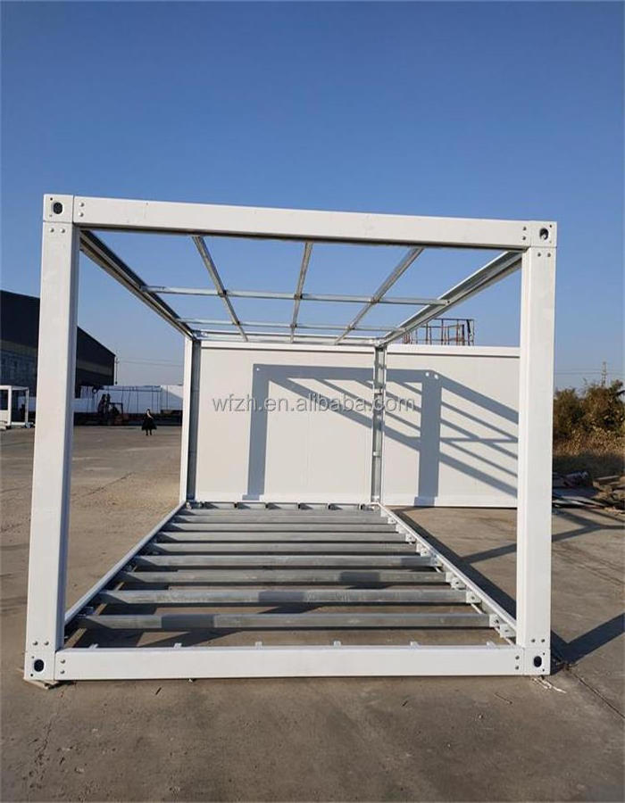 Metal frame custom house frame portable container frame 20 feet 40 feet wall free flat packaging container house