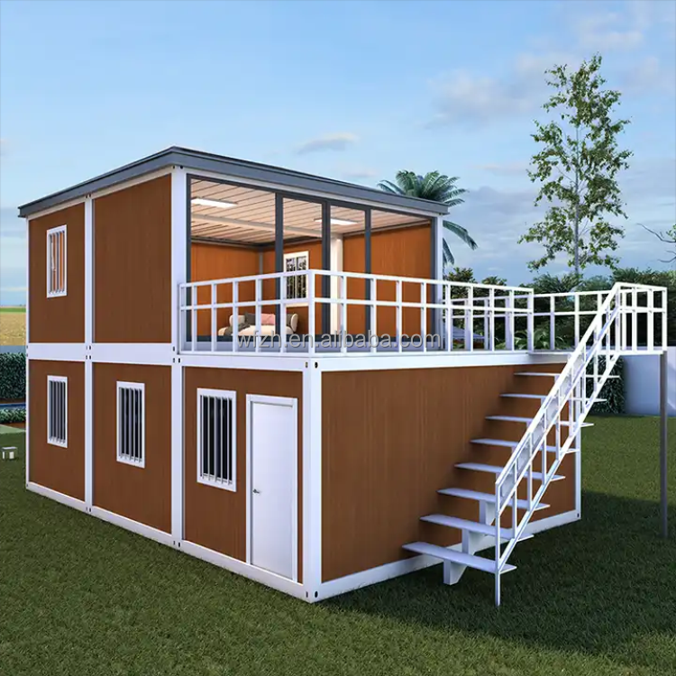 Low cost modern design prefabricated milk tea shop coffee shop sells small modular container houses