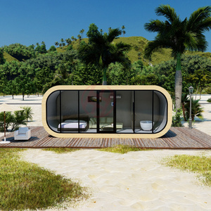 Luxury eco space capsule prefab house granny flats in australia office pod travel trailer apple cabin restaurant