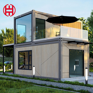 Luxury prefabricated residential living room prefabricated expandable container mobile house container