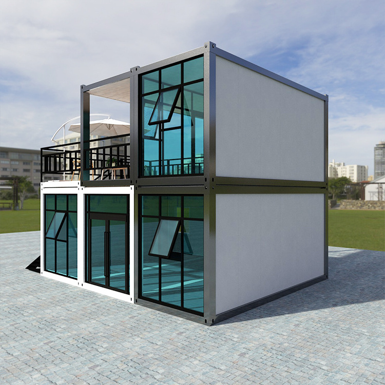 HOT SELL temporary container 2 bedroom Detachable house prefabricated houses engineering and hotel container house price