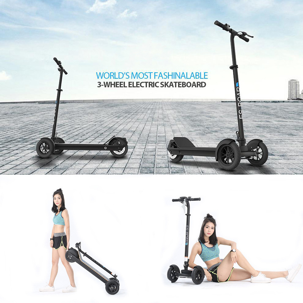 New Design 36V 500W Battery Powered 3 Wheel Electric Scooter with Seat for Adults