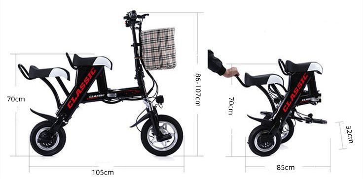 warehouse foldable high speed 48v 350w 500w city e-bike folding electric bicycle for adults