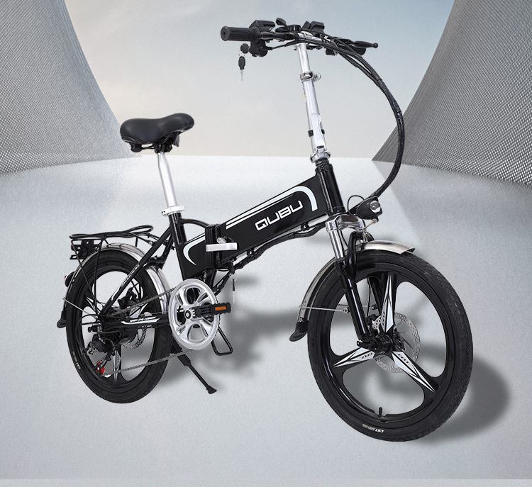 High-efficiency 48V lithium battery classic electric folding bicycle ladies scooter electric foldable bike