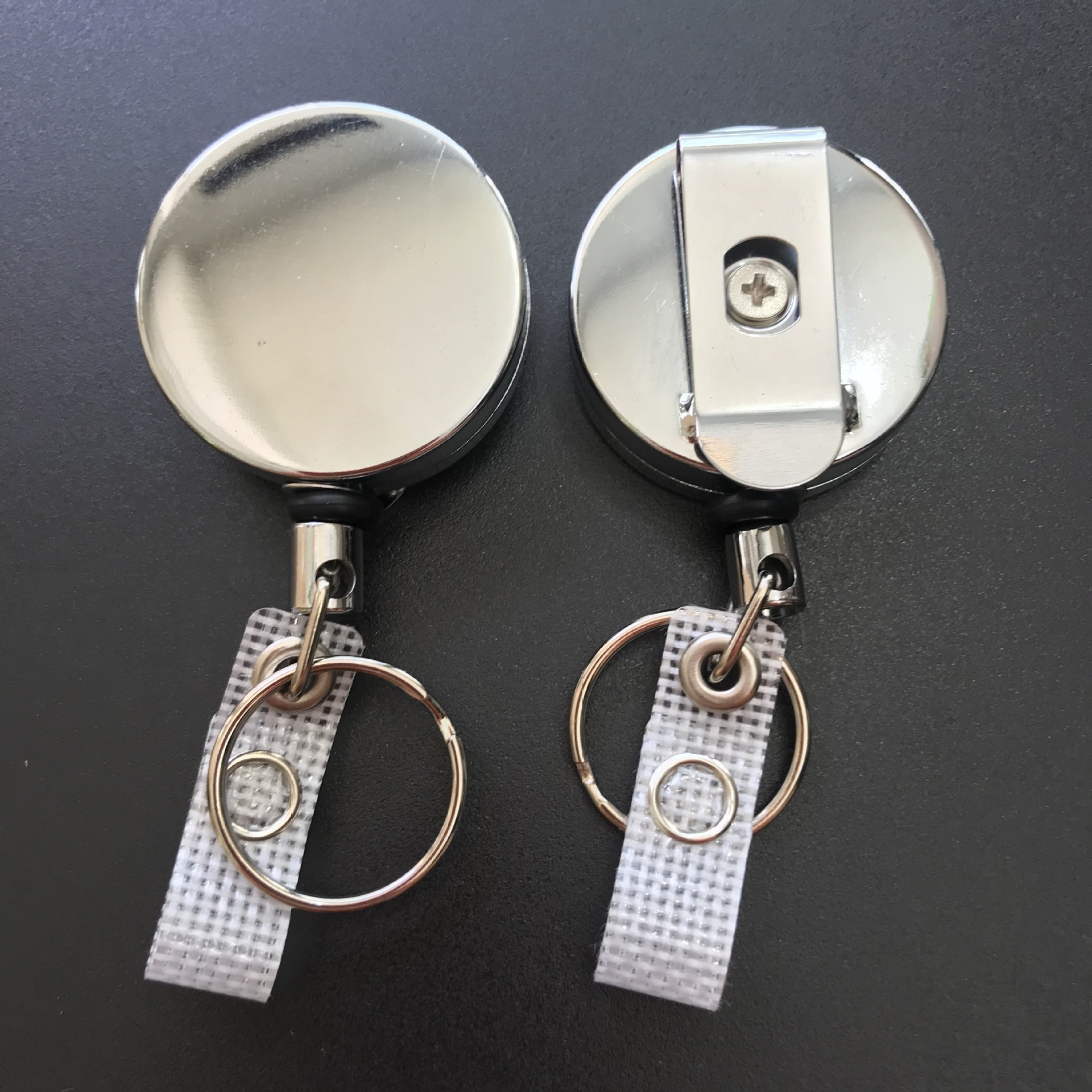 WSY157 ABS retractable badge reel retractil card puller reel Keychain LIGHTER Badge Holder clip Lighter LEASH Holder