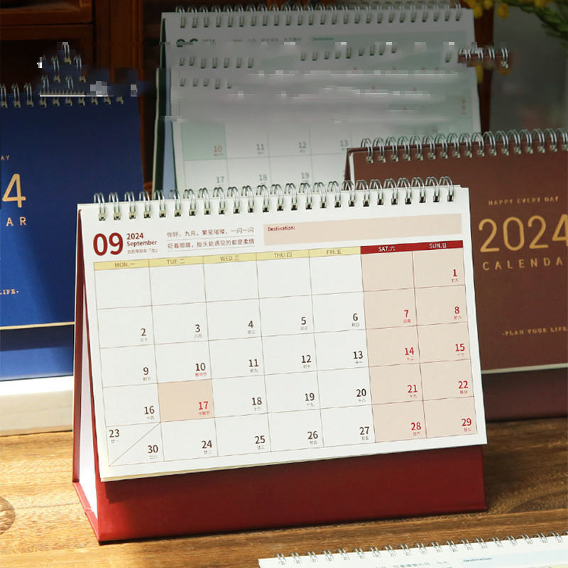 SY588 365 Days Desk wall calendar customized OEM art paper printing Calendar 3d calendar